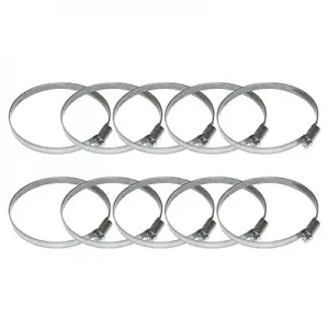 Beutel mit 10 Schlauchschellen SERFLEX Metall mit Zahnung 80x100 BRAZOLINE