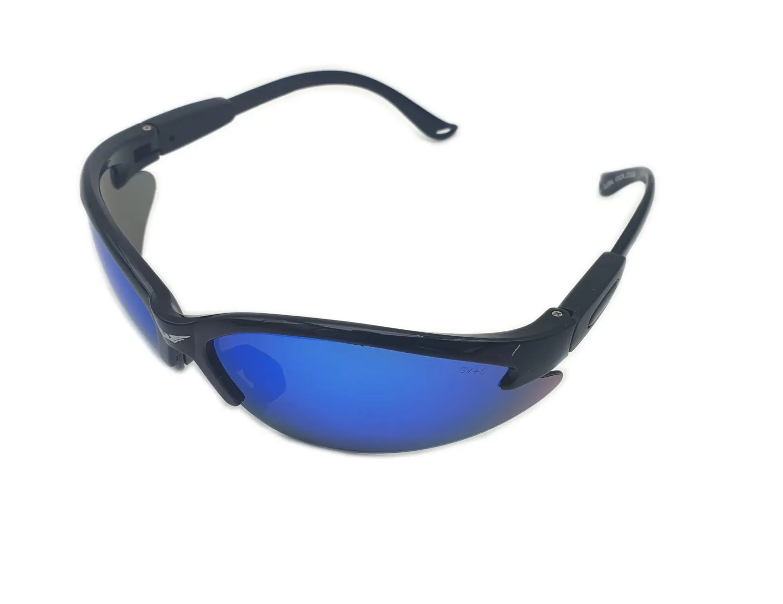 Lunettes de soleil moto Brazoline Cougar verres bleu incassable UV400