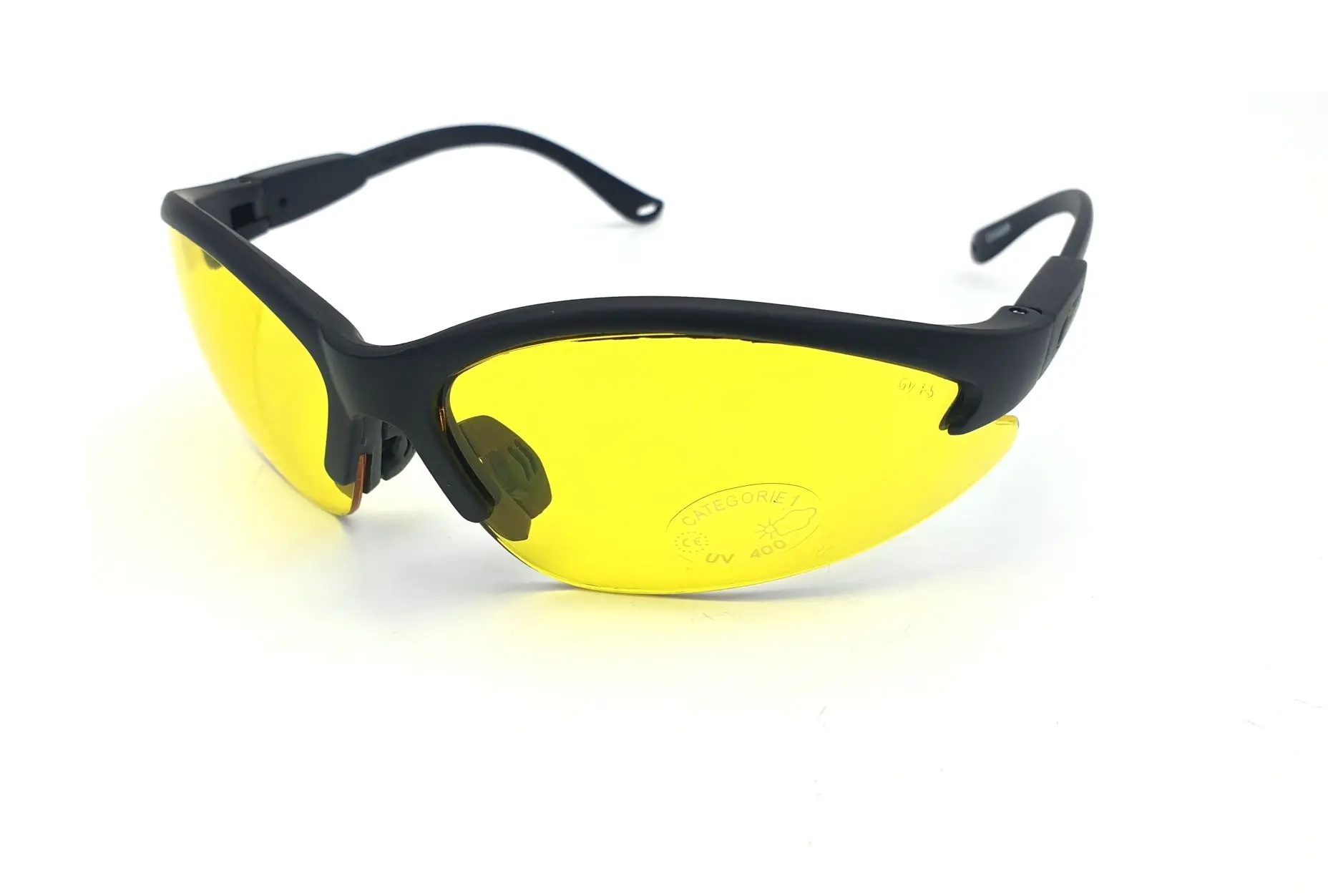 Lunettes de soleil moto BRAZOLINE COUGAR verres jaunes incassables UV400