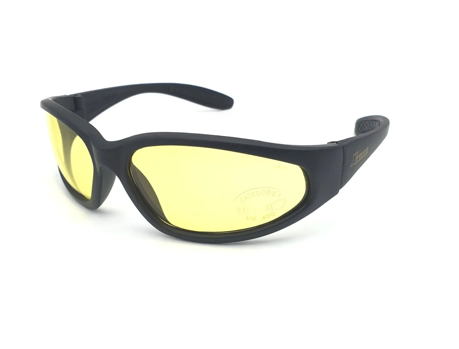 Lunettes de soleil moto BRAZOLINE HERCULES verre jaune incassable UV400
