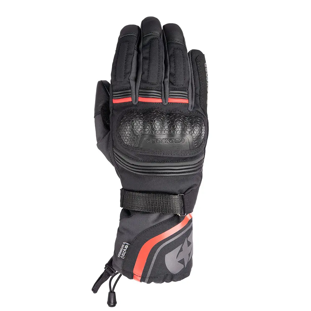 Handschuhe OXFORD Montreal 4.0 MS Dry2Dry Schwarz/Grau/Rot L Herren