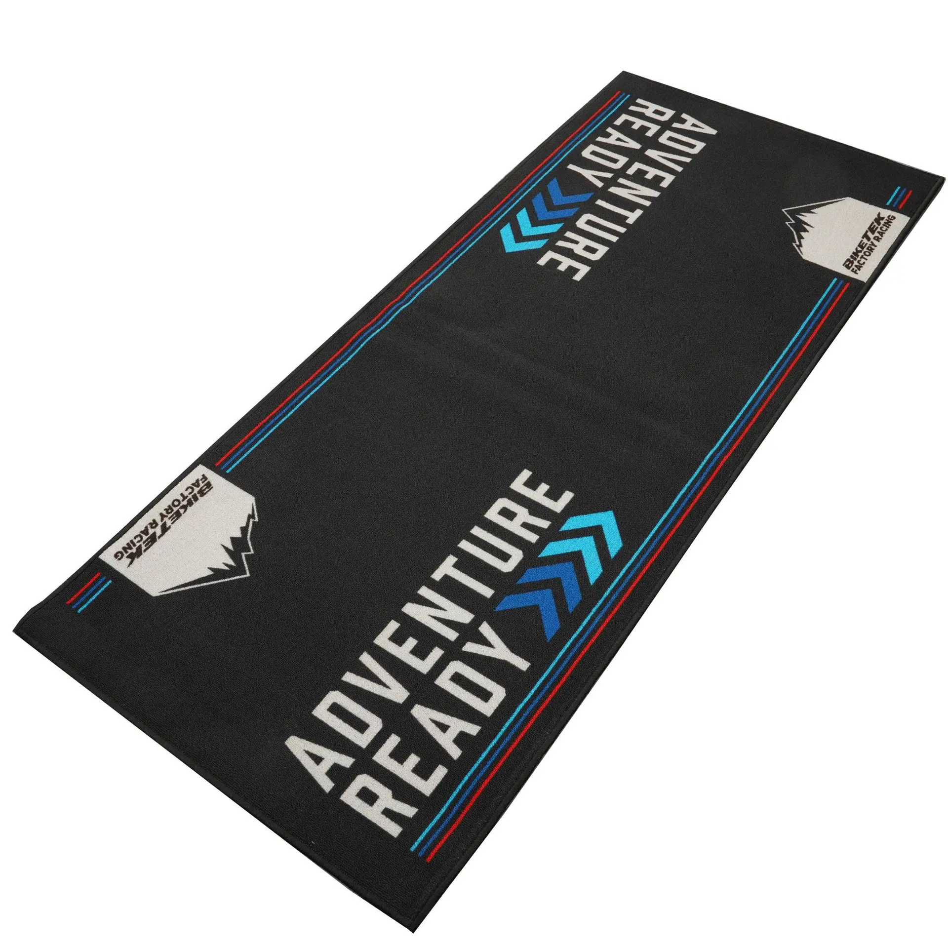 بائیک ٹیک ایڈونچر ریڈی بلیو ریڈ 190x80cm موٹرسائیکل ماحولیاتی قالین