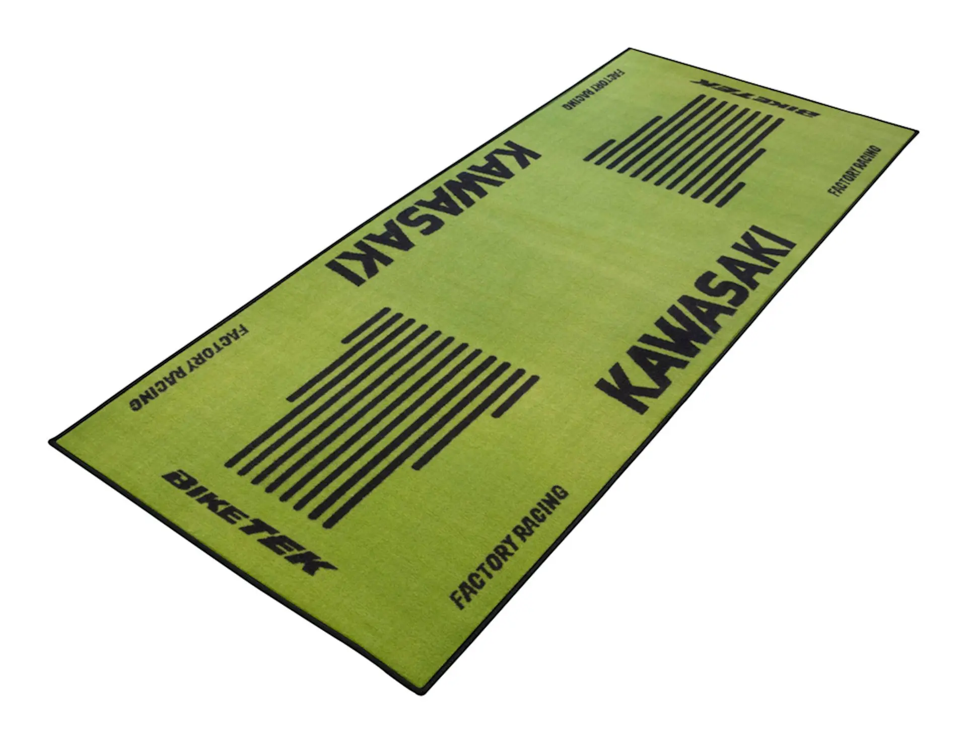 Motorrad-Umweltserie 3 Kawasaki Logo Teppich 1,52 m² Biketek