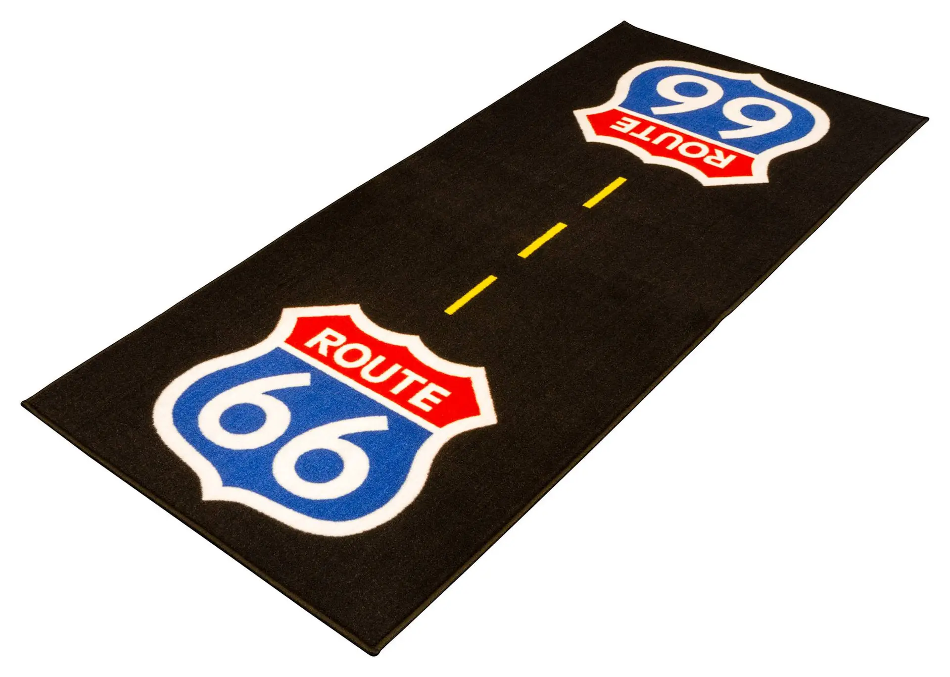 Tapis de garage moto Biketek Série 3 Route 66 190x80cm