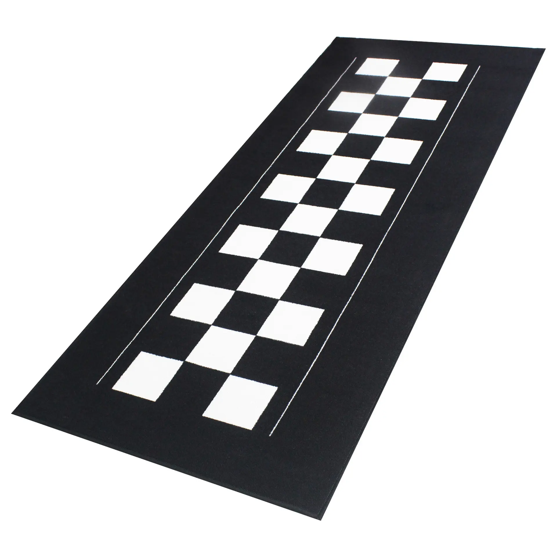 Tapis environnemental moto Biketek Série 4 damier 190x80 cm