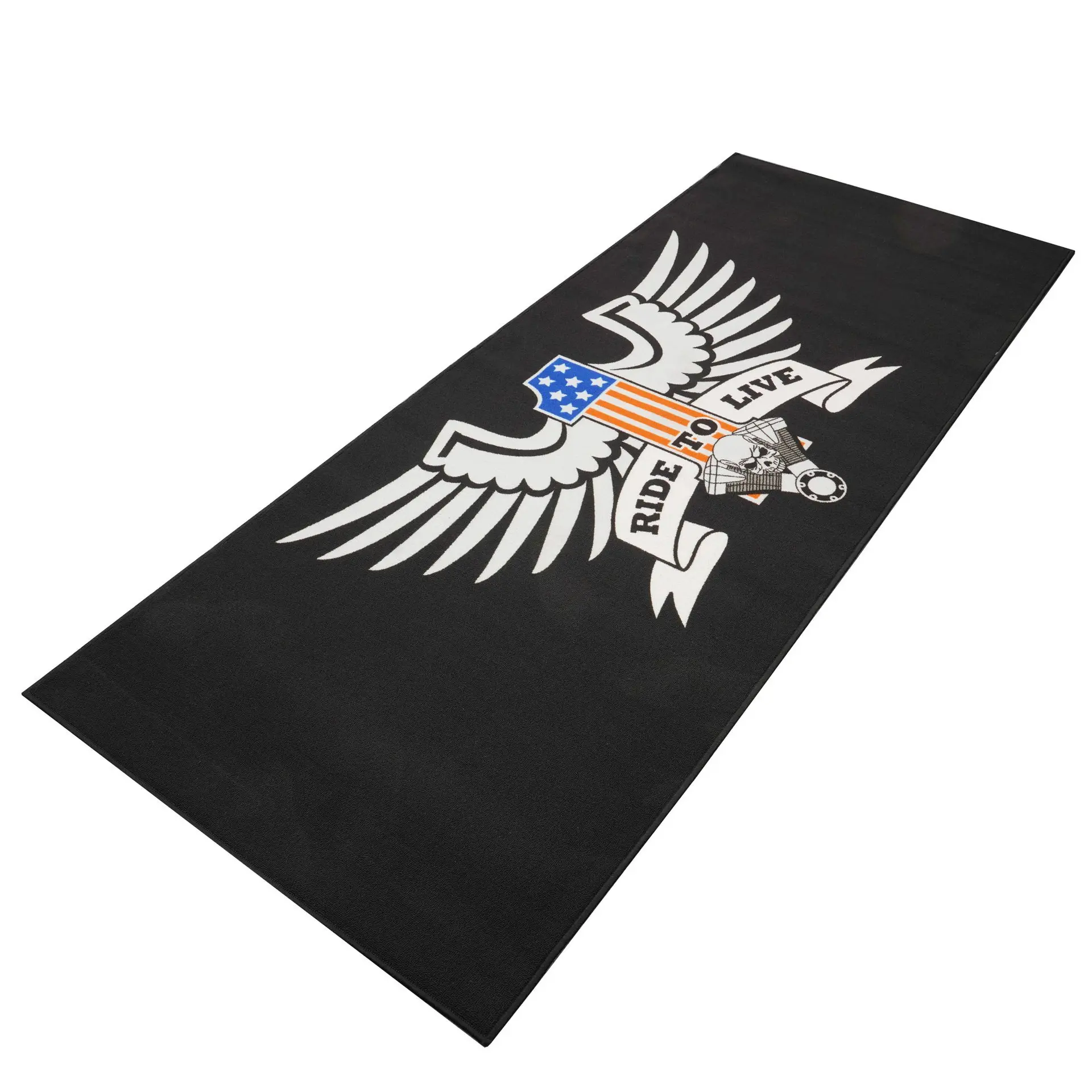 Tapis environnemental custom American Eagle Ride to Live 250x100cm Biketek