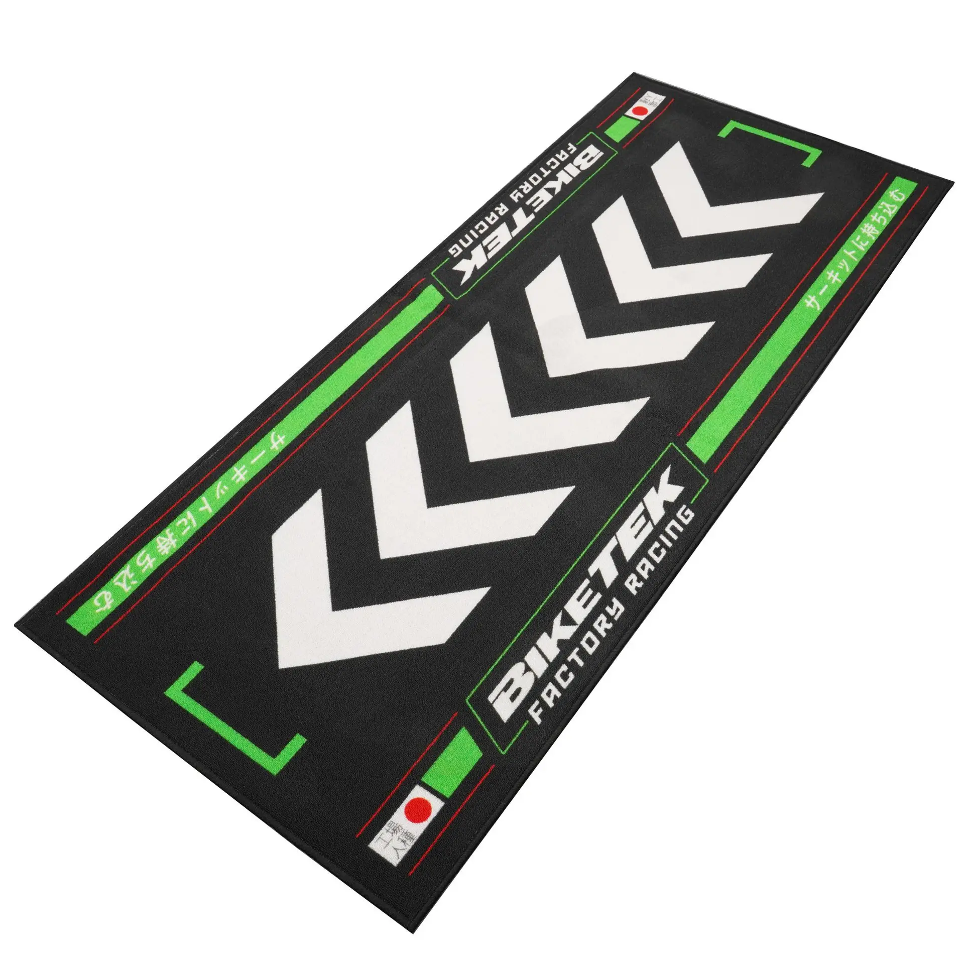 موٹر سائیکل ماحولیاتی قالین سیریز 7 سبز رائزنگ سن 190x80cm Biketek