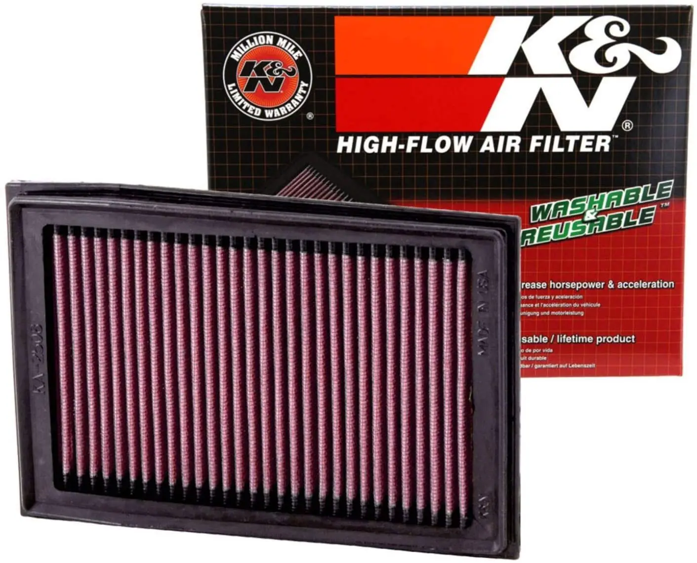 K&N Luftfilter Kawasaki EX250R Ninja 08-09