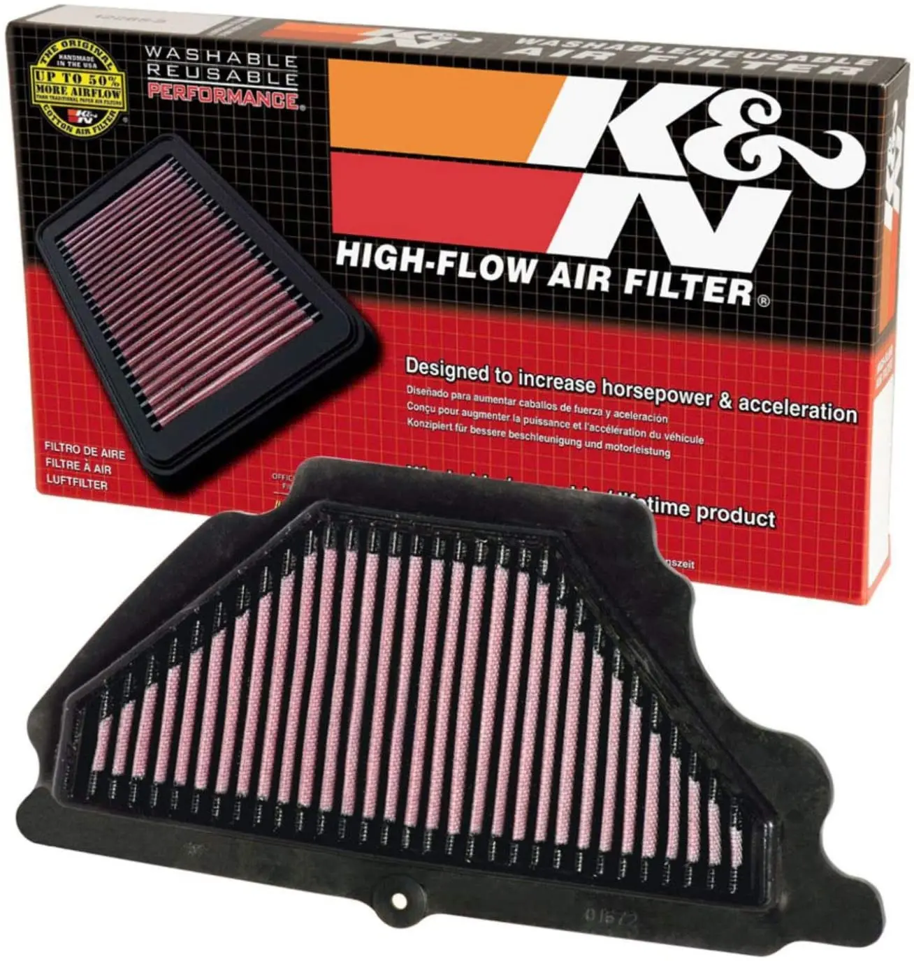 Luftfilter K&N Kawasaki ZX6R Ninja 2007-2008
