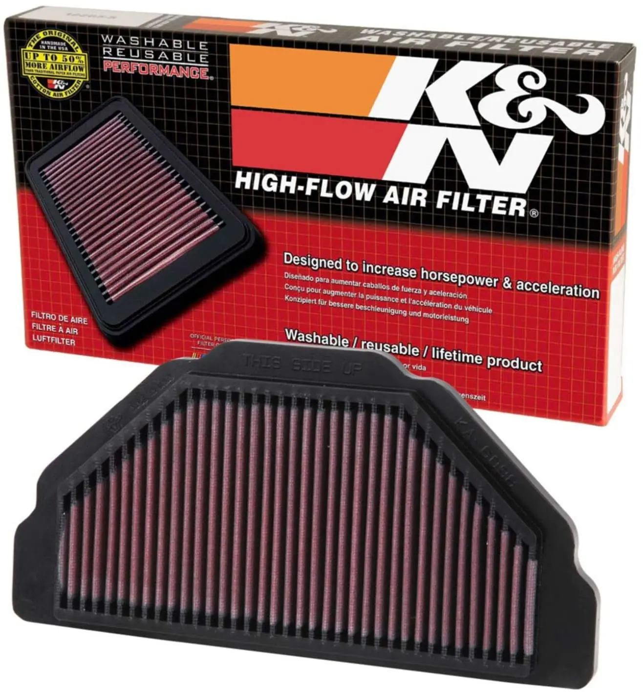 K&N Luftfilter Kawasaki ZX6R Ninja 98-02 ZZR600
