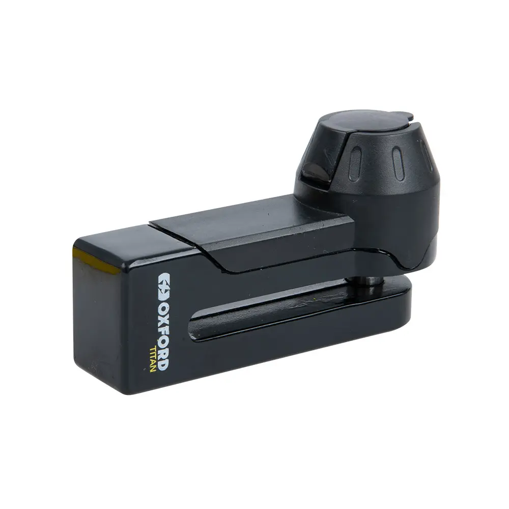 Scheibenbremse-Diebstahlsicherung OXFORD Titan 10 mm Pin blockiert schwarz mit Tasche
