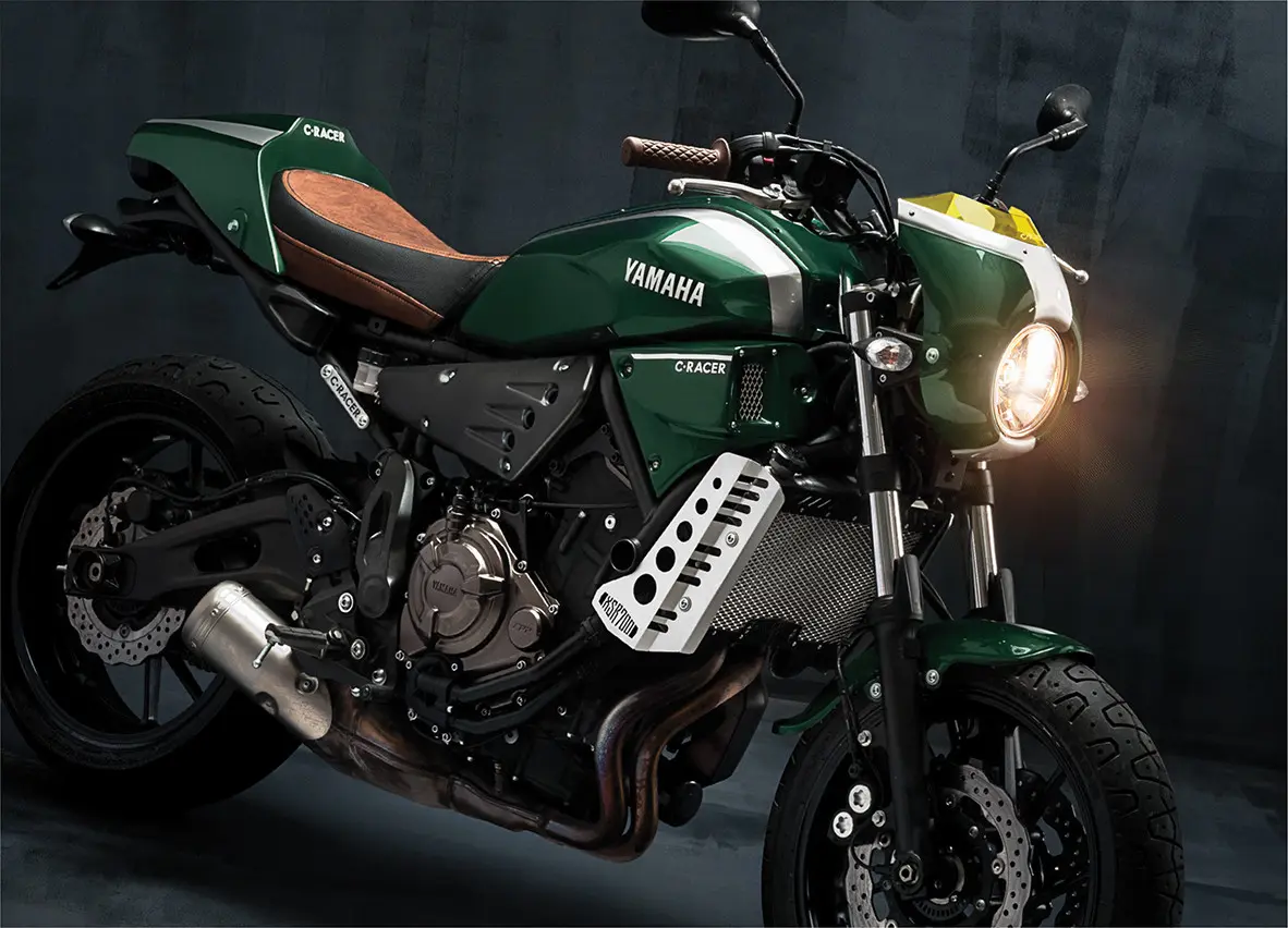 Satulan päällys tekokuitu C-RACER Yamaha XSR 700 — näkymä 3
