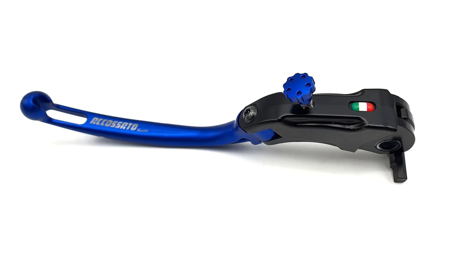 ACCOSSATO 19mm アルミ製 ブルー アーティキュレーティングブレーキレバー