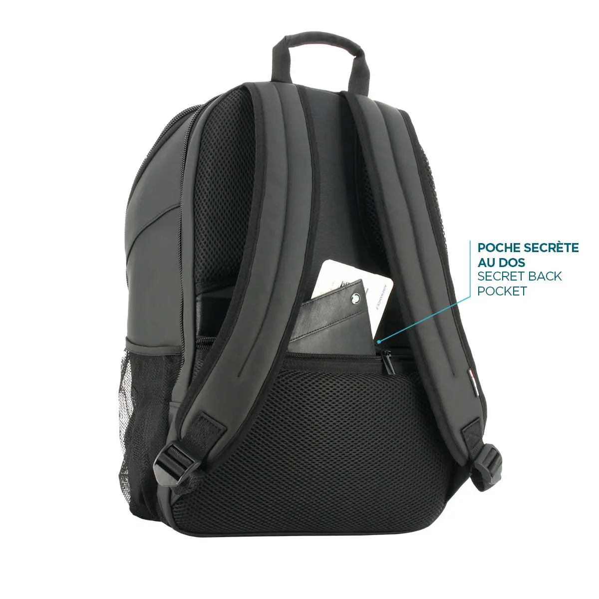 Ryggsäck Mobilis TheOne Voyager 48h 24L svart (14-15.6'') — vy 2