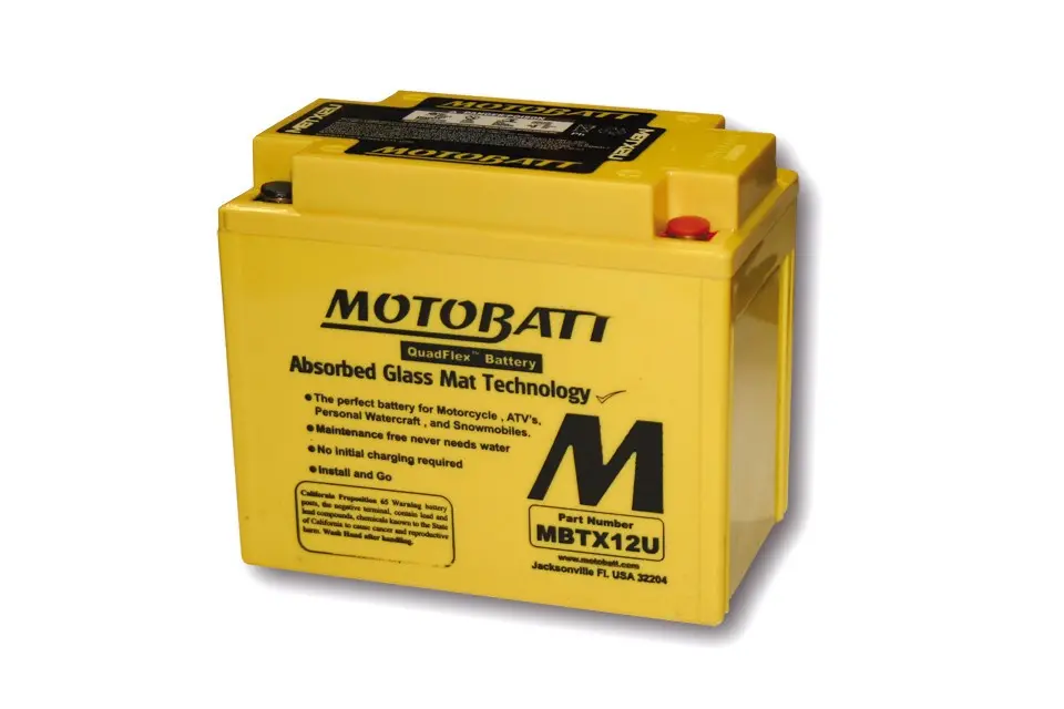 MOTOBATT Batterie MBTX12U 4 Pole