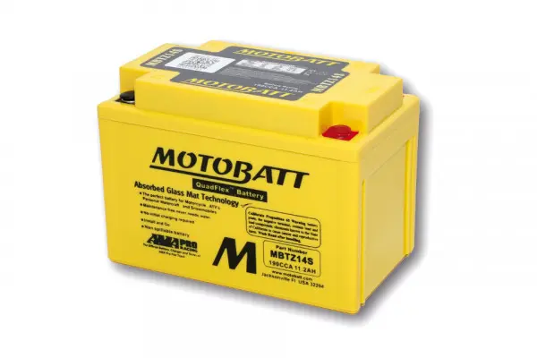 Batterie Motobatt MBTZ14S 4 pôles