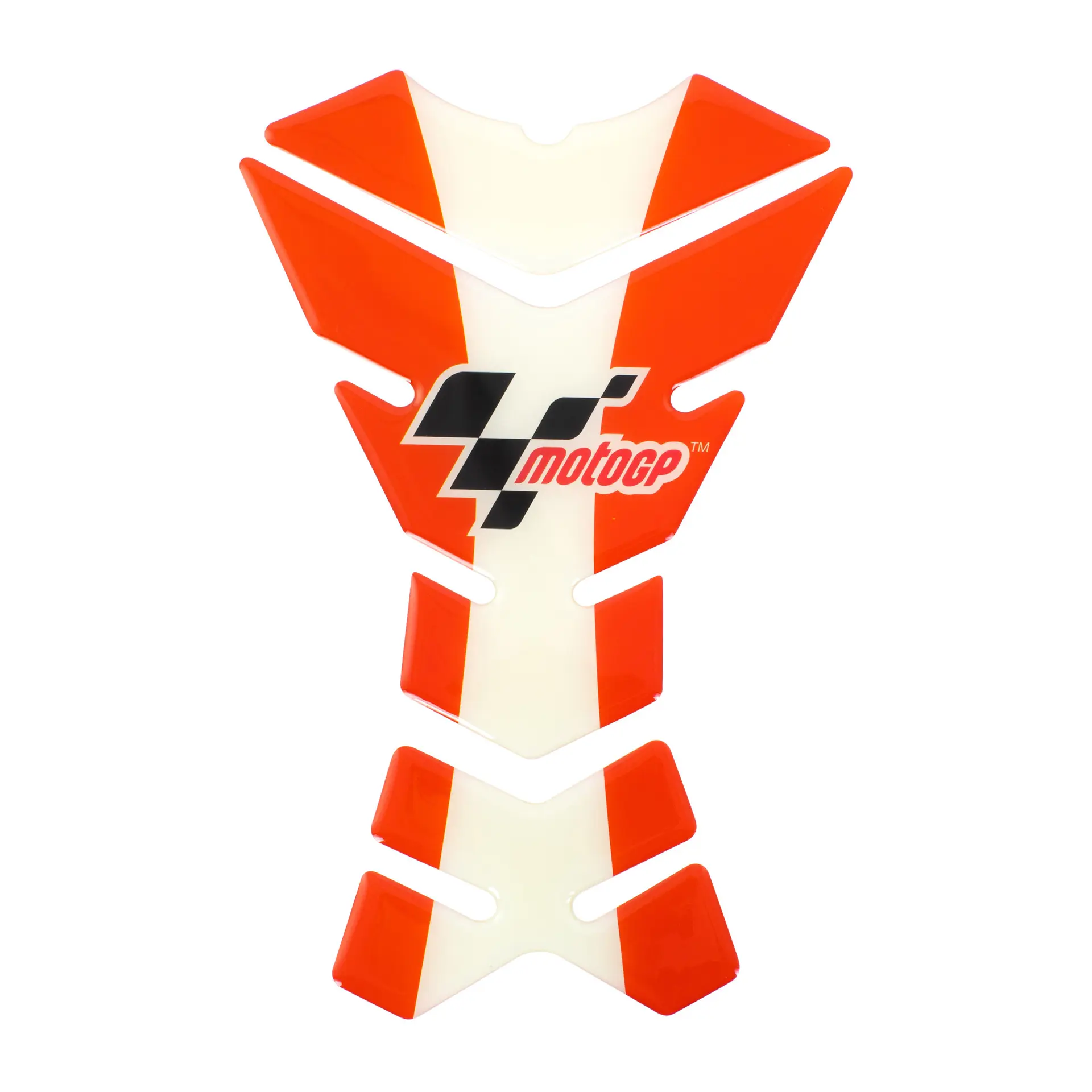 3-teiliger Tankprotektor MOTOGP rot/weiß