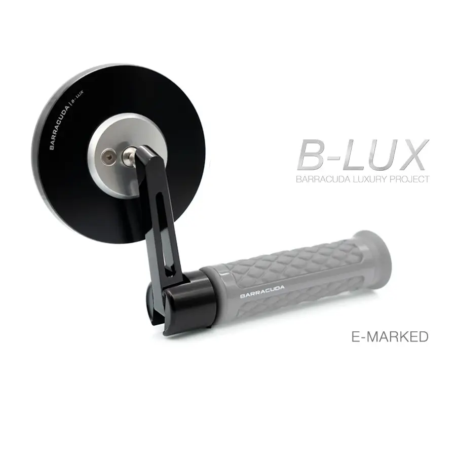 Lenkerendspiegel BARRACUDA Skin-S/Bar End schwarz (Paar)