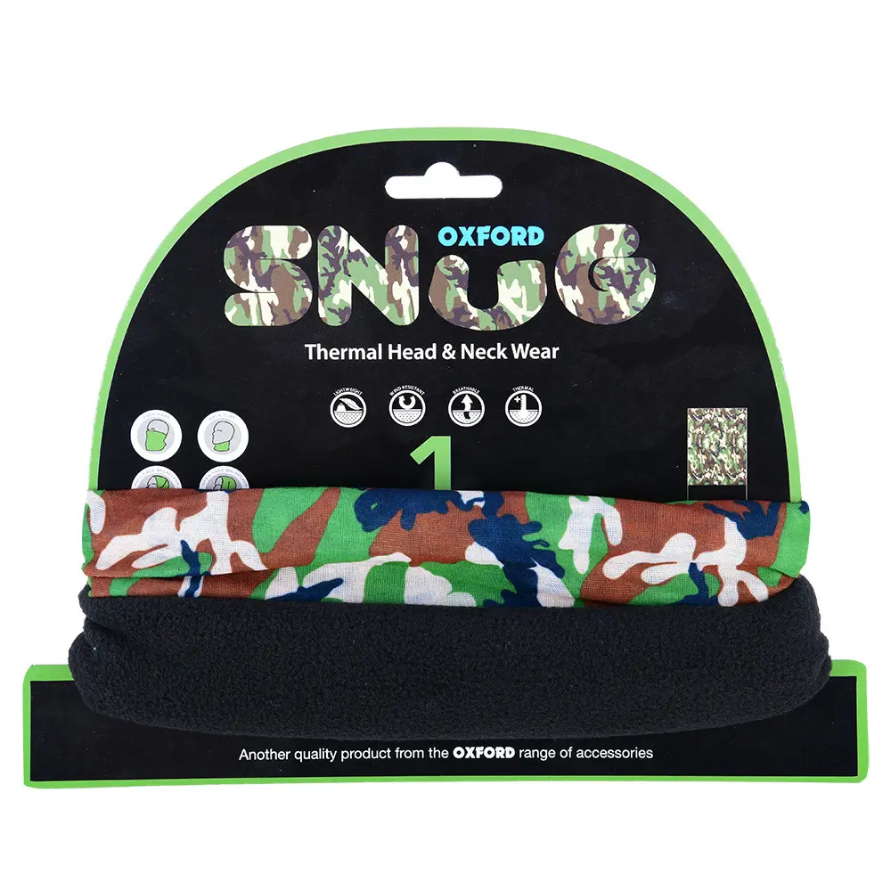OXFORD Snug Osłona Nosa Zielony Camo — widok 3
