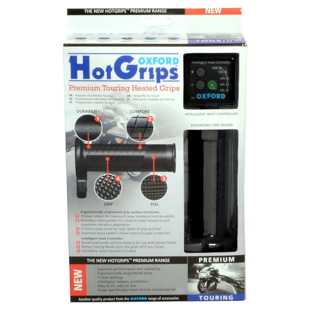 OXFORD Hotgrips PRO 프리미엄 투어링 핸들 그립 히터 V8 스위치 포함