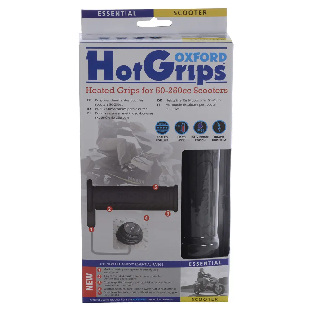 OXFORD Hotgrips Poignées Chauffantes Scooter avec commande au guidon