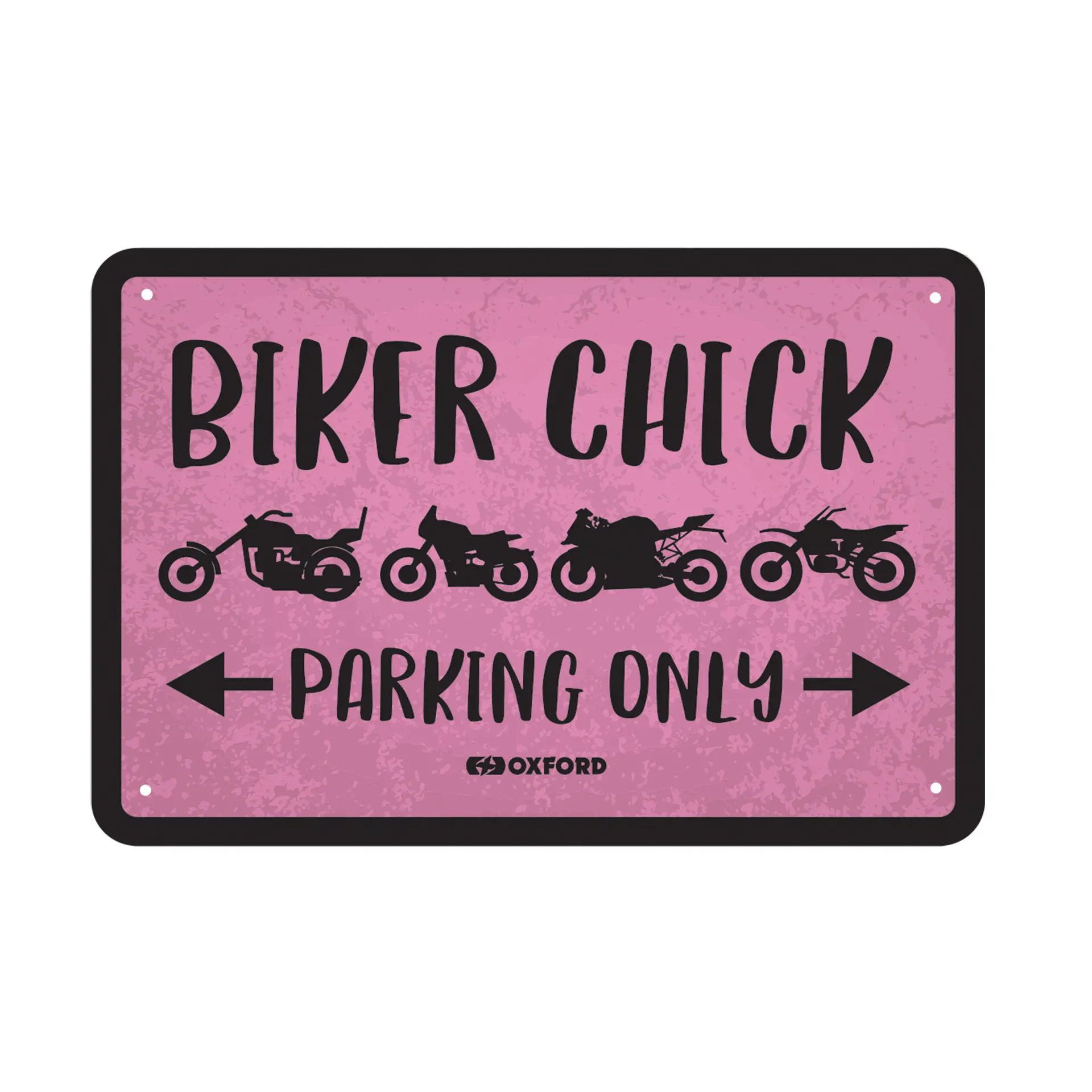 Plaque métallique garage OXFORD Biker Chick