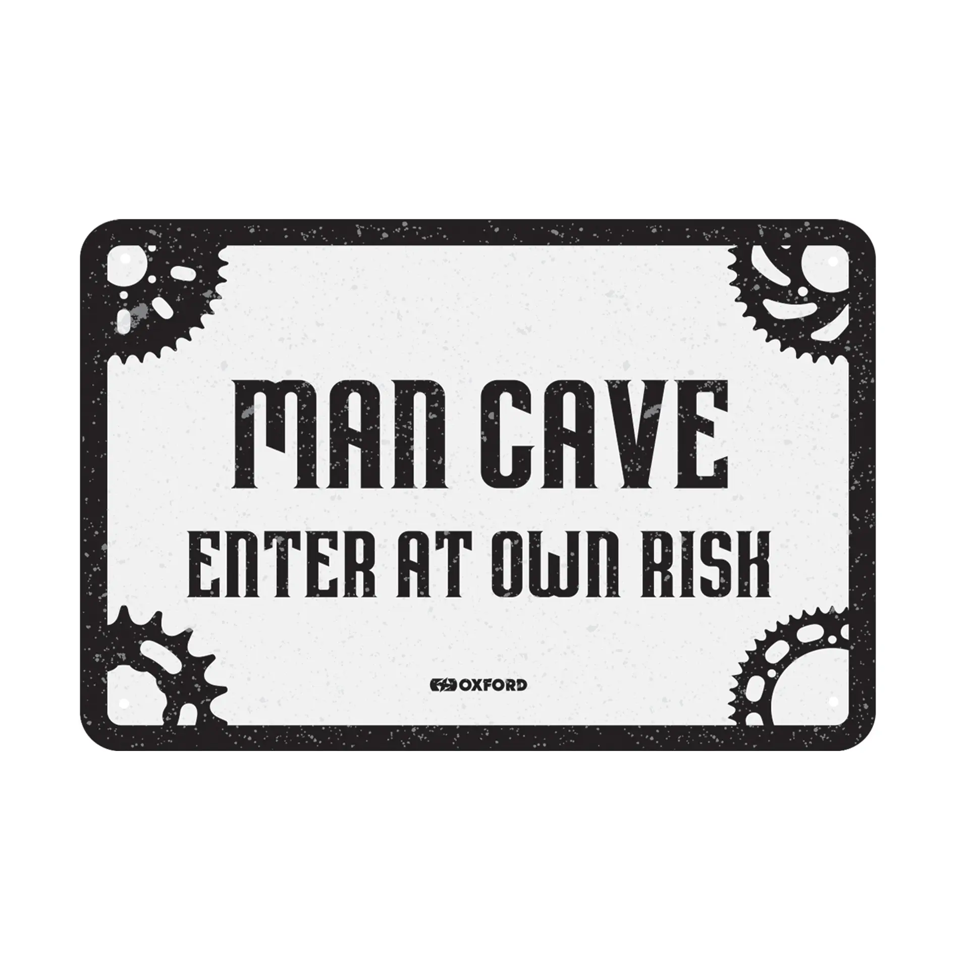 Plaque métallique garage MAN CAVE OXFORD