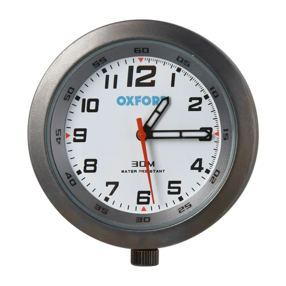 Uhr Analoguhr Gehäuse Titan Zifferblatt Weiß OXFORD