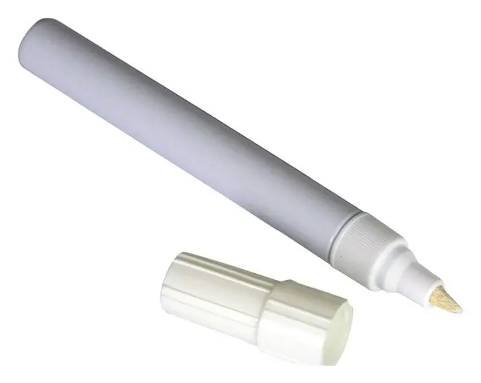Brazoline Reifenmarkierstift Weiß mit angeschliffener Spitze