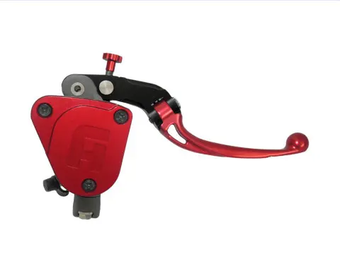 Radialer Hauptbremszylinder ACCOSSATO 19 x 18 rot kurz mit integriertem Behälter
