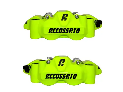 ACCOSSATO 108mm 피치 레이디얼 단조 모노블록 전면 브레이크 캘리퍼 (소결 패드 포함)