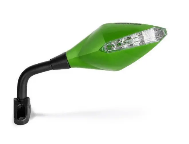 Rétroviseurs clignotants RACE-INDICATOR vert Barracuda (paire)