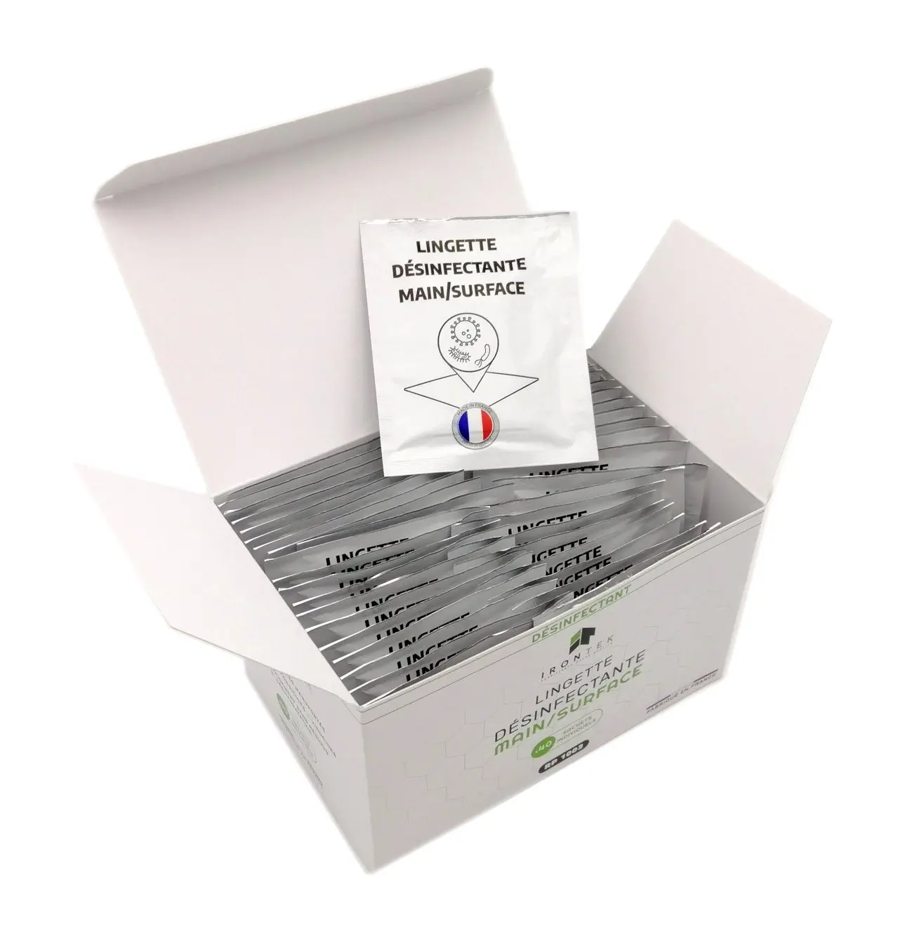Krabice 40 hydroalkoholových ubrousků Brazoline — pohled 2
