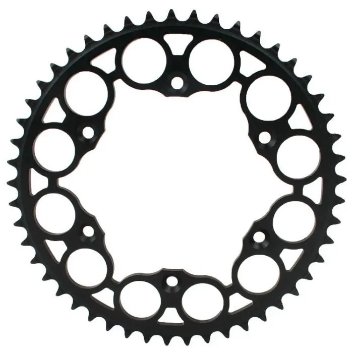 S-TEEL Stahl Kettenrad Anti-Schlamm Beta Teilung 520 Schwarz 52 Zähne