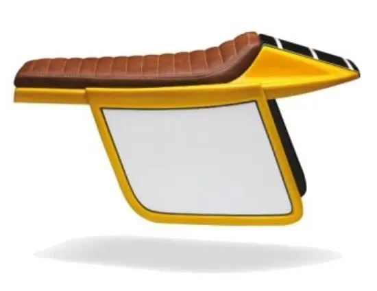 Selle flat track noire C-RACER