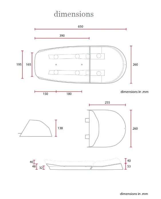 Σέλα καφέ ρέισερ καφέ C-RACER — προβολή 2