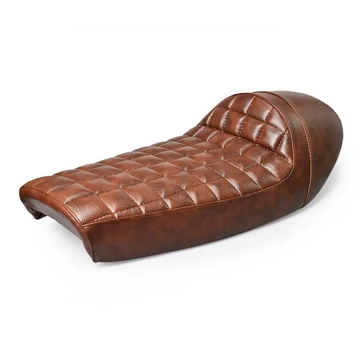 Selle scrambler marron yamaha 750 virago Brazoline