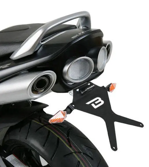 Kennzeichenhalter Suzuki GSR 600 + Blinkerhalter schwarz matt Barracuda