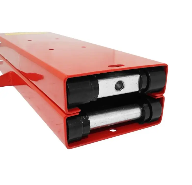 MOTORRADHEBER / BRÜCKE 500 kg ROT Manuell mit Schraubspindel und STAHLSTÜTZEN (min 90mm/max 405mm) — Ansicht 4