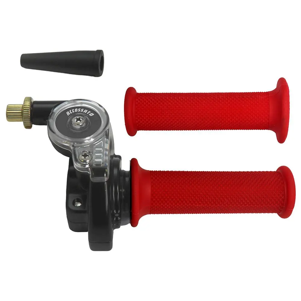 Gasgriff ACCOSSATO rot mit Einfachzug 2T