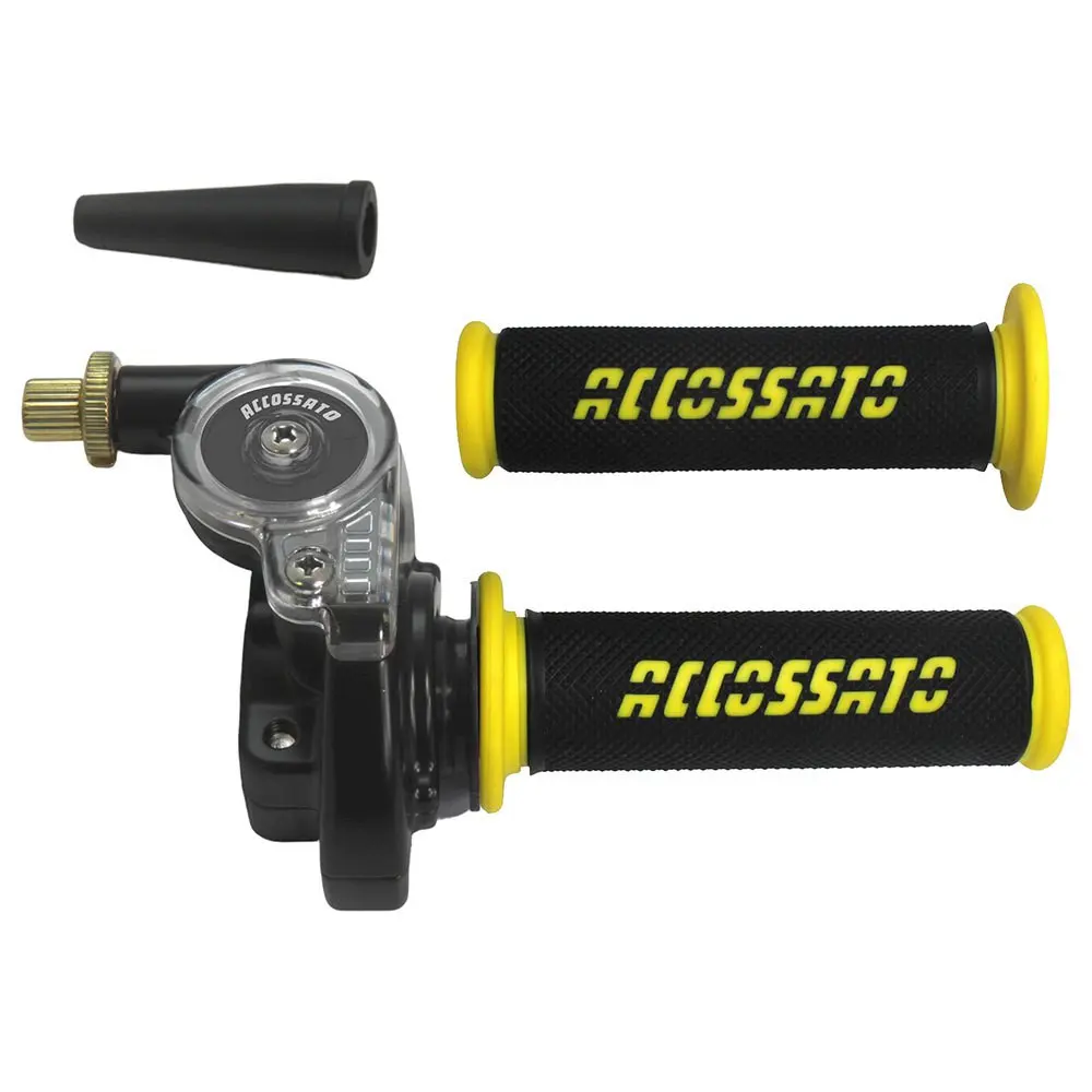 Accossato Einzeldraht-Gasgriff 2T gelb