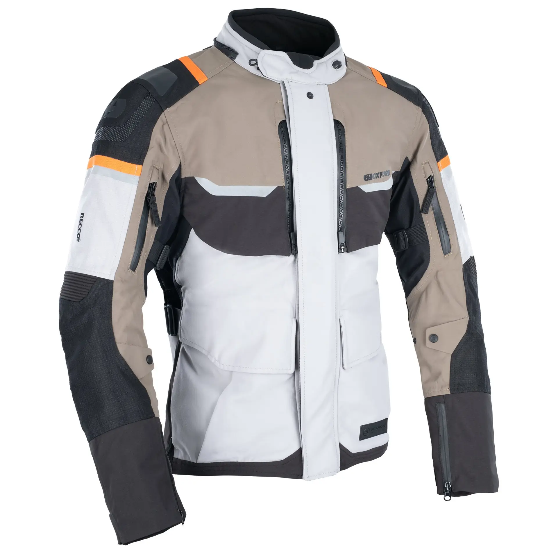 موٹرسائیکل جیکٹ OXFORD Stormland D2D MS Desert/Black/Orange L Men