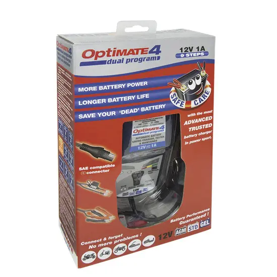شاحن مُحسّن TECMATE Optimate 4 Dual-Program — المنظر 2