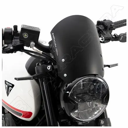 Windschild Barracuda Classic Triumph Trident 660 Schwarz