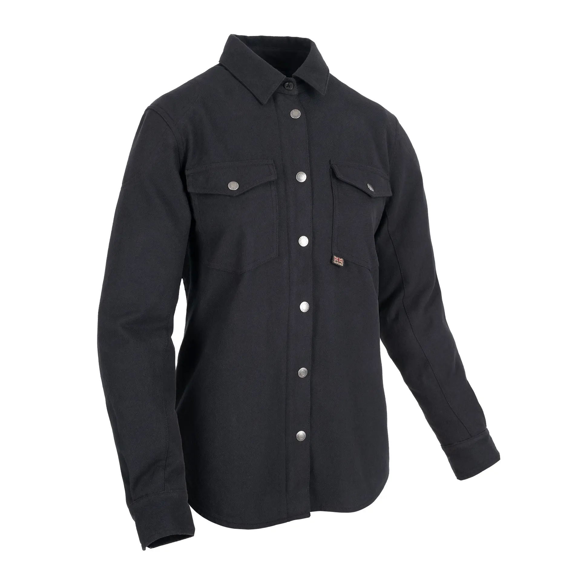 Motorradjacke OXFORD Kickback 2.0 WS Shirt Schwarz Damen Größe 20