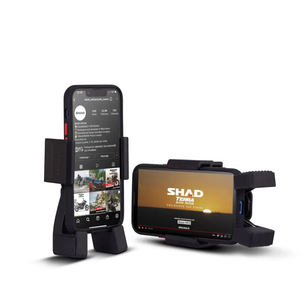 Support smartphone-telephone-gps Shad x-frame fixation sur guidon (pour telephone 180X90MM) (X0SG00H) — góc nhìn thứ 4