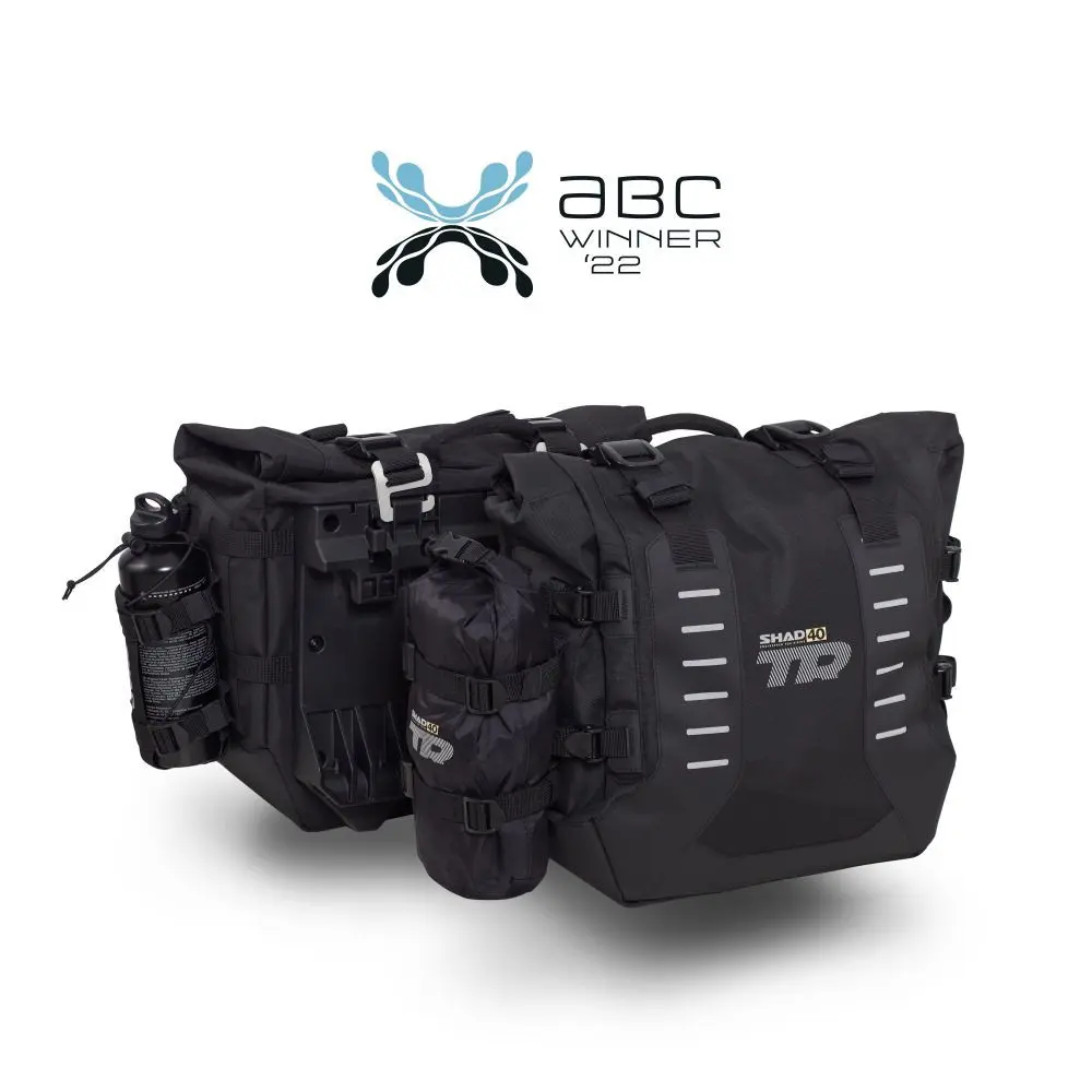Shad TR40 テラ アドベンチャー 32L サイドトランク ブラック(防水インナーバッグ付)+ ダブルロッキングシステム(4Pシステムマウント別売)(X0TR401) (ペア)