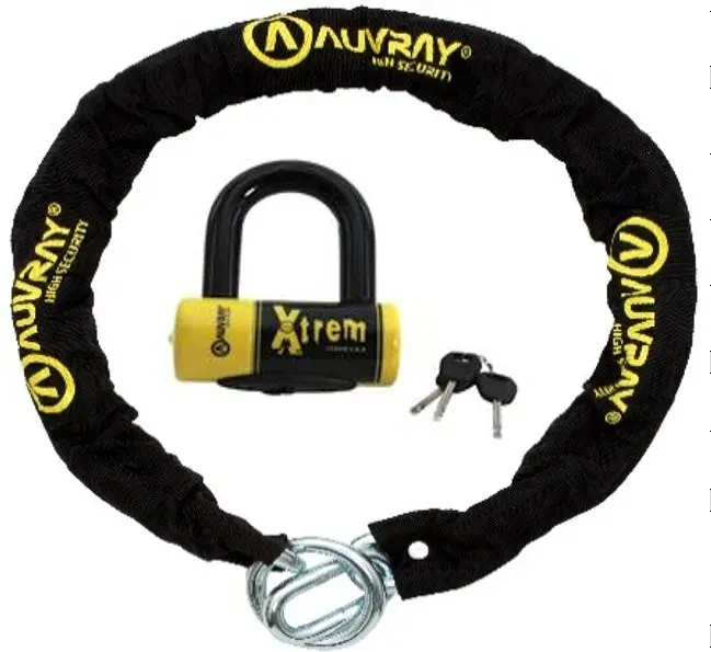 U Xtrem SRA ロック + 120cm D.10 非認証チェーン Auvray