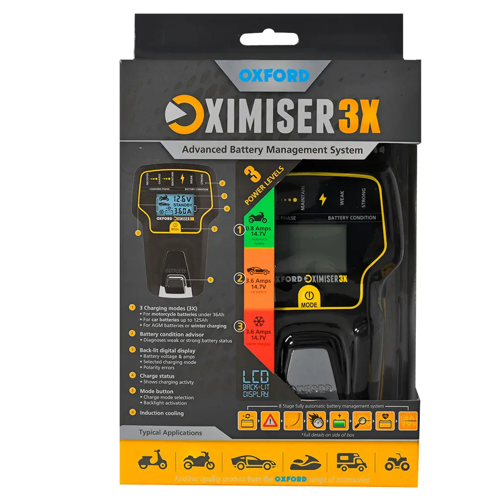 Ladegerät Oximiser 3X OXFORD - UK Stecker