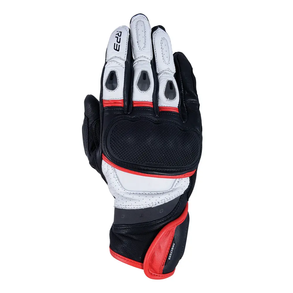 OXFORD RP-3 2.0 MS Short Sports Handschuhe Schwarz/Weiß/Rot 2XL Herren